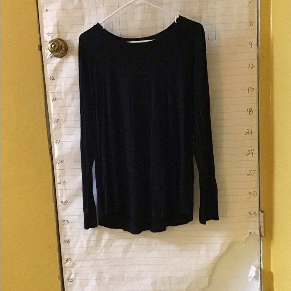 time and tru - Classic Black Long Sleeve Women's Top size XL